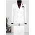 Jaden Classic White Double Breasted Peaked Lapel Wedding Suit