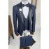 Tristan New Arrival Dark Blue Slim Fit Fashion Men Suit