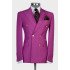 Cole Stylish Purple Double Breasted Slim Fit Prom Outfits