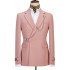Bryan Fashion Blushing Pink Peaked Lapel Slim Fit Prom Suit