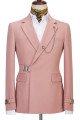 Bryan Fashion Blushing Pink Peaked Lapel Slim Fit Prom Suit