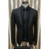 Thomas Simple Black Formal Peaked Lapel Close Fitting Men Suit