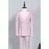 New Arrival Pink Double Breasted Chic Slim Fit Prom Suit