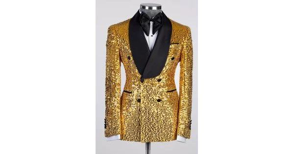 Abe New Design Offwhite Double Breasted Shawl Lapel Men Suits