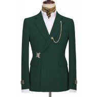 Michael Fashion Dark Green Close Fitting Prom Outfits for Boy Michael Fashion Dark Green Close Fitting Prom Outfits for Boy