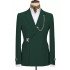 Michael Fashion Dark Green Close Fitting Prom Outfits for Boy