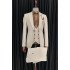 Hunter Off White Three Pieces Peaked Lapel Chic Men Suit