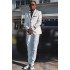 James Fashion White Notched Lapel Two Pieces Men Suits for Prom
