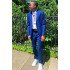 Dylan Modern Royal Blue Best Fitted Notch Lapel Prom Outfits for Men