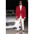 Kyle New Arrival Red Shawl Lapel One Button Two Pieces Prom Men Suit