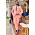 Carson Modern Pink Notched Lapel Two Pieces Men Suits for Prom