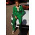 Luke Fashion Green Double Breasted Peaked Lapel Men Suit for Prom