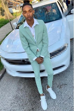 Steven New Arrival Green Fashion Close Fitting Prom Suit Steven New Arrival Green Fashion Close Fitting Prom Suit