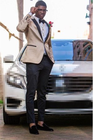 Caden Fashion Bespoke One Button Slim Fitting Prom Suit Caden Fashion Bespoke One Button Slim Fitting Prom Suit