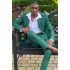 Zachary Fashion Green Notched Lapel Bespoke Prom Men Suit