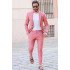 Kevin New Arrival Pink Two Pieces Simple Prom Men Suit