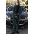 Newest Dark Green Notched Lapel Two Pieces Prom Suit for Men