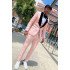 Fashion Pink jacquard  Three Pieces Prom Suit for Men