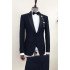 Chic Black Shawl Lapel Two Pieces One button Prom Suits for Men