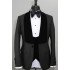 Chic Black Shawl Lapel Close Fitting Prom Suits For Men